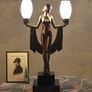 Table Lamp Villa Gatsby Art Deco Table Lamp Female Nude Bauhaus Lamp Image 2