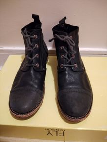 Men's black boots