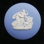 Pair of Framed Wedgwood Blue and White Jasperware Plaques Image 4