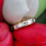 Vintage Italian Emerald Cut Diamond Ring - Unique Eternity Ring Image 2