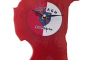 Handmade Glass County Clock - Armagh