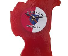 Handmade Glass County Clock - Armagh