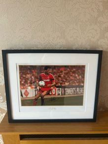 John Aldridge Signed & Framed Photo