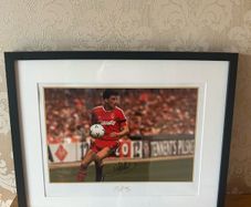 John Aldridge Signed & Framed Photo