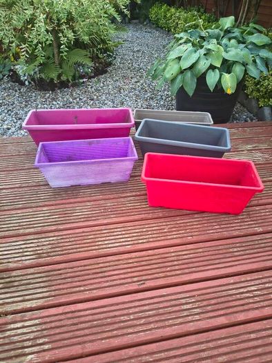 Five colourful autumn window boxes
