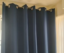 ringtop 90x90 navy blackout curtians