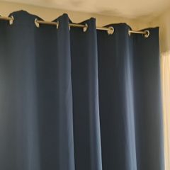 ringtop 90x90 navy blackout curtians