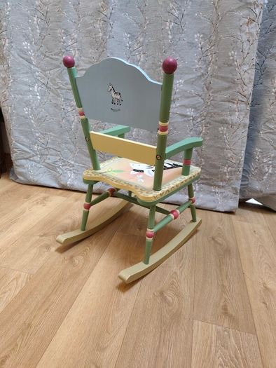 Child's wooden rocking chair
