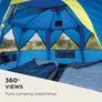 Tent Octago, 3 Man Tent Ideal for Camping in the Garden, Dome Tent, Waterproof 3 Person Camping Tent with Sewn-in Groundsheet Image 4