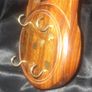 Brass and Wood Lock Key Holder Image 2