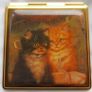 Vintage Case Mirror/compact Square 2 Mirrors Image 5