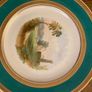 Price drop hand painted  Irish scenes of Ireland vintage  Rare set of Victorian hand painted dessert plates Irish landscape scenes Image 7