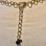 Black Crystal Cluster Necklace Gold Tone Chunky Evening Statement Newbridge Image 2