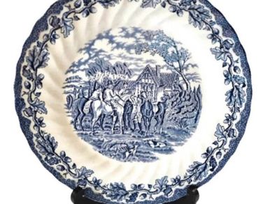 vintage equestrian 10 inch plate
