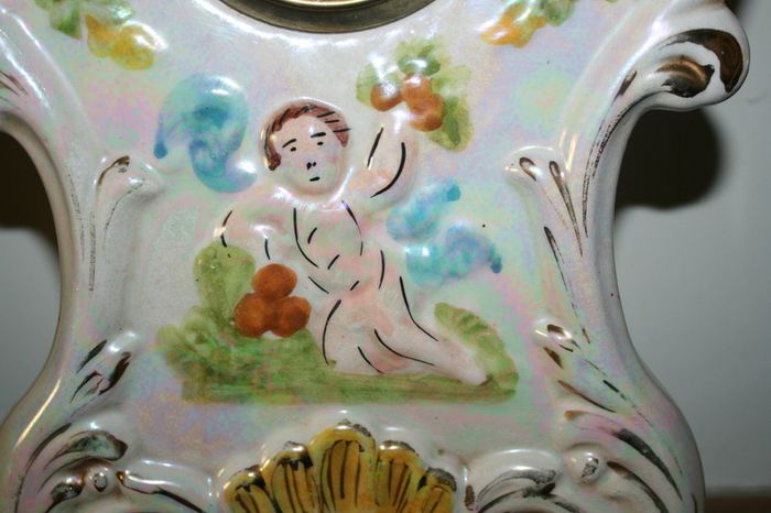 Vintage Mercedes Porcelain Clock Made In Germany