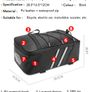 Bicycle Rear Seat Bag MTB Bike Rack Bag Trunk Pannier Cycling Large Capacity Waterproof Travel Bike Bag With Rain Cover Image 2