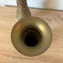 A Pair of Vintage Floral Brass Vases Image 3