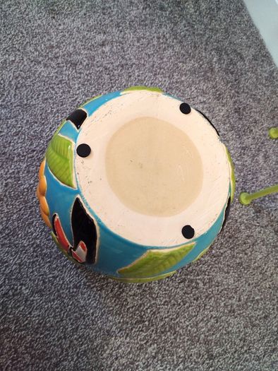 Heavy Ceramic Tropical Plant Pot