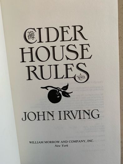 Vintage The Cider House Rules Book