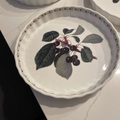 Queens Porcelain Hookers Fruit Flan dish 3 Available