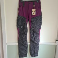 womens RVRC GPx Pro pants hiking tough outdoor trousers grey purple leopard Size UK small EU 36 BRAND NEW WITH TAGS Revolution race