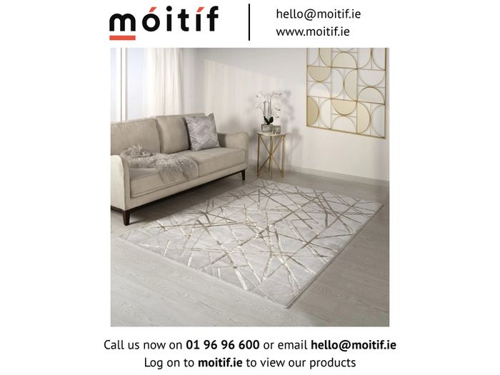 Skylar Metallic Geometric Rug