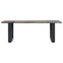 Coffee Table with Live Edges Grey 115x60x40cm Solid Acacia Wood Image 2