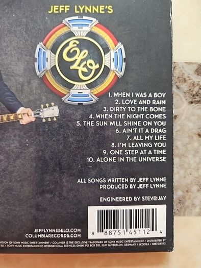 Jeff Lynn's ELO CD - Alone In The Universe