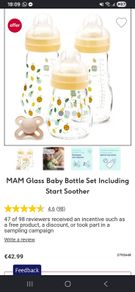 MAM Glass bottles