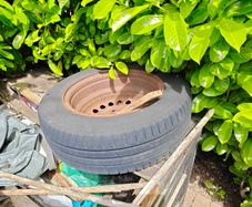 Old tire.