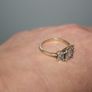 Stunning Radiant Round  Ring 9c Solid Real Gold 375 -  2,9g Image 5