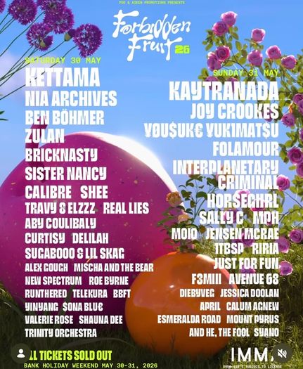 3 Forbidden Fruit weekend tickets