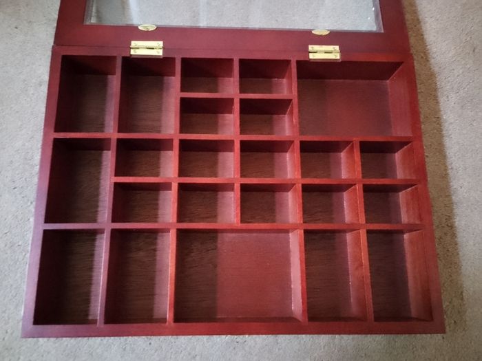 Mahogany display cases