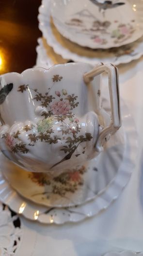 Hand painted Japanese tea set
