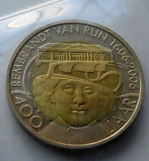 Rembrandt Complete 5 x UNC coins set Leiden local currency - Royal Dutch Mint 2006