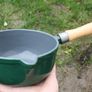 Vintage Cast Iron Sauce Pan W/ Wood Handle Image 6