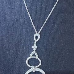White Gold Chain with gorgeous pendant