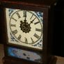 Antique Working 1870's Mahogany Cottage Mantel Shelf Clock 8" x 3,4" H-12" (works well) Image 2