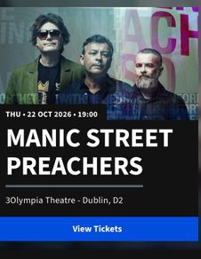 Manic Street Preachers TONIGHT at The Olympia