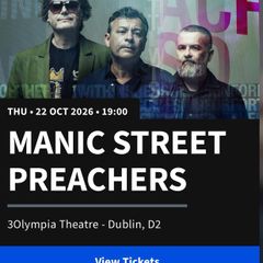 Manic Street Preachers TONIGHT at The Olympia