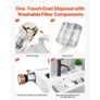 Mattress Vacuum Cleaner, 550W Bed Vacuum Cleaner with 18Kpa Powerful Suction and Dual Dust Bin, HEPA Filter & Heating Image 3