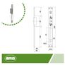 Electric Mortise Door Opener - 40 - 250 x 25 x 3 mm - Amperage: 1.1 A - Includes 8-12 V AC Coil - Lock for Portals, Shops or Offices Image 3