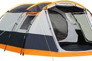 Outdoor Leisure Products Knightwick 3.7m x 2.2m 3 Berth Tunnel Tent Orange &amp; Black