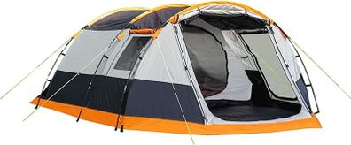 Outdoor Leisure Products Knightwick 3.7m x 2.2m 3 Berth Tunnel Tent Orange & Black