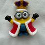Minions Rise of Gru King Bob Crown Figure McDonalds Despicable Me Used Please look at the pictutres Image 3