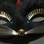Black Cat Face Mask Image 3