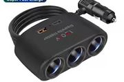 3 in 1 USB C Cigarette Lighter Splitter 12V Power Adapter