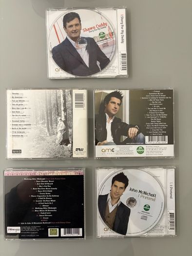 Irish Country CDs including several promos. Feature Daniel O'Donnell and more. Shawn Cuddy, John McNicholl, Sandy Kelly and Michael Banahan. Five euro each.