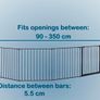 BabyDan Room Divider XXL White + Wall Fittings Image 2