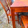 Solid African Hardwood Dining Table & 8 Chairs Image 4